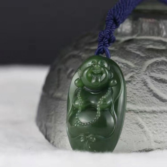 中国 玉石白玉彫刻 玉器 玉壁 玉飾 玉珮 M R5484-